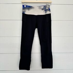 Lululemon Women’s 6 Milky Way Black Cropped Pants